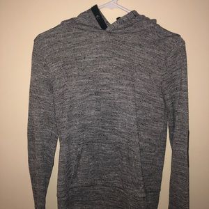 Dark grey active sweater with hood